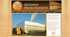 Desktop Screenshot of mcginniswoodproductsinc.com